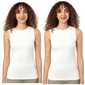 طقم توب كات للنساء مكون من قطعتين بحمالات عريضة لاسو