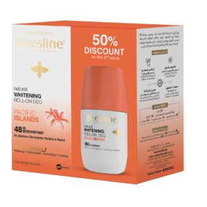 مزيل عرق رول-اون من بيزلاين برائحة جزر الباسيفيك للجنسين، سعة 100 مل، يوفر حماية لمدة 48 ساعة مع امتصاص الرطوبة وتنعيم البشرة