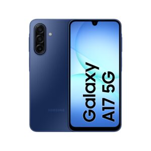 Samsung Galaxy A17 5G, Android Smartphone, 256GB Storage, 8GB RAM, Blue, 6x OS Upgrades, Large Display, 50MP OIS Camera (KSA Version)