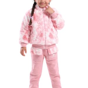 بيجامة بناتي فرو صناعي من 3 قطع - مقاس من زيزو