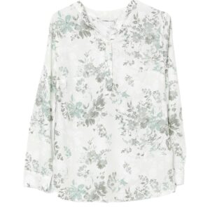 بلوزة منقوشة برقبة هينلي للنساء من ال سي وايكيكي