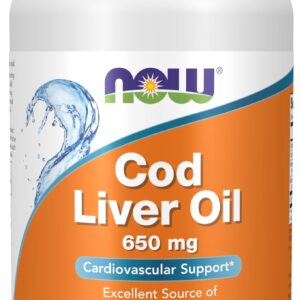 ناو مكملات غذائية بزيت كبد سمك القد - 650 مجم، 250 كبسولة هلامية، حمض أميني
