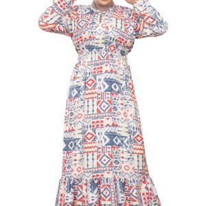 عباية كاجوال بتصميم زهور وأكمام طويلة للنساء