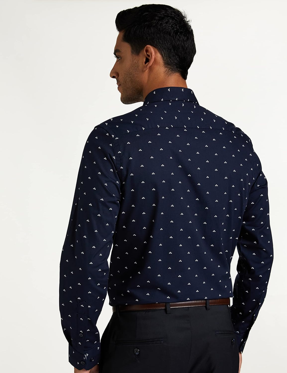 71s2CHcjafL._AC_SL1500_ قميص رجالي رسمي من مطبوع مصمم بقصة ضيقة من دايفيرس - الصورة 2