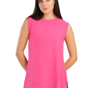 بلوزة حديثة بدون أكمام مع فتحات للنساء من كارينا