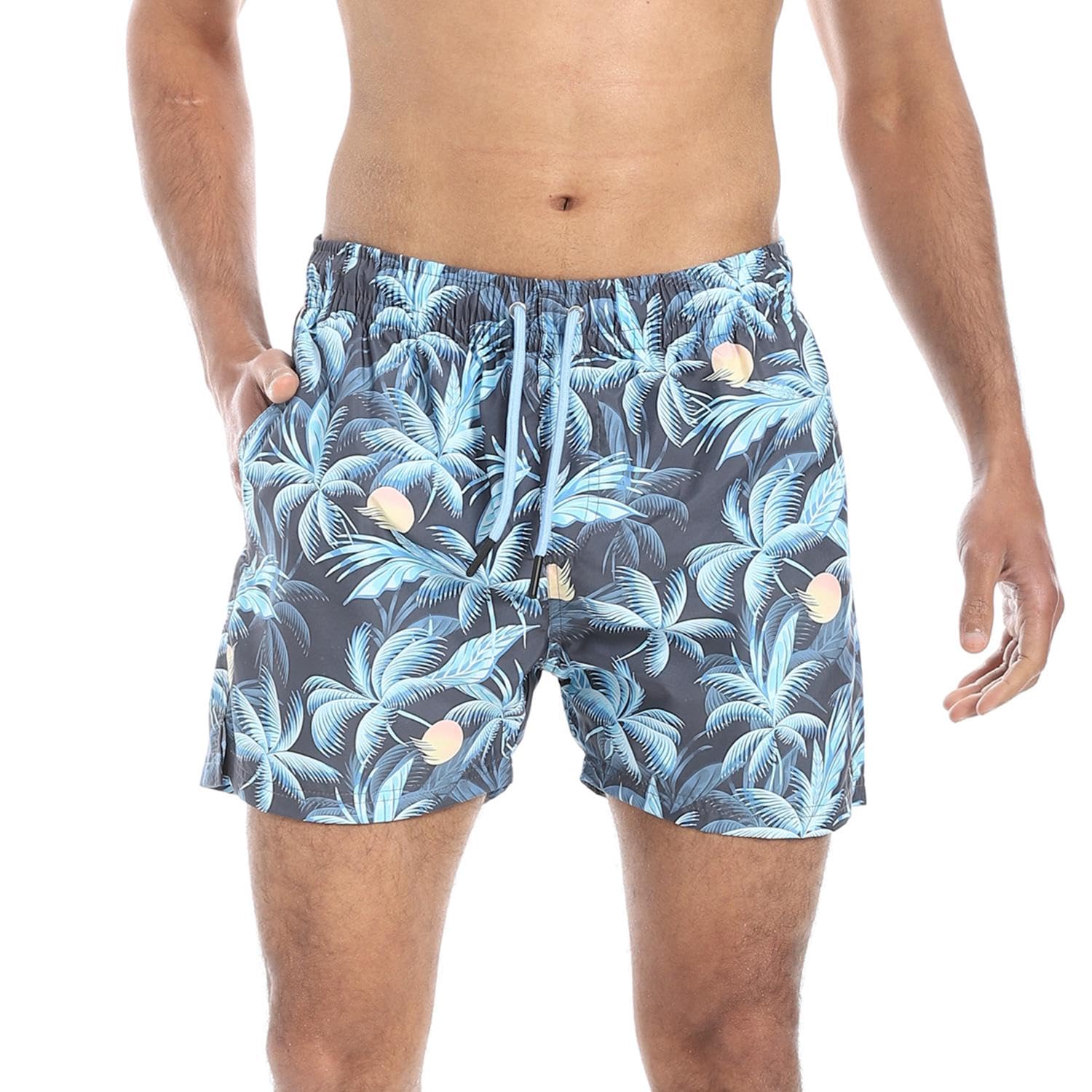 71tjWbliFGL شورت سباحة بخصر أستك للرجال من بافون