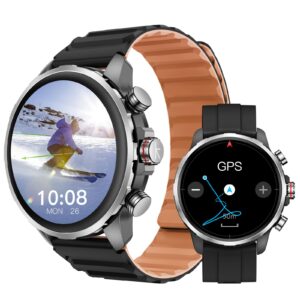 Kieslect Smart Watch Kr 3 47mm, 1.5" AMOLED HD, GPS, Bluetooth Call & Text, 178 Sports Modes, Health, Fitness & Sleep Tracker, 5ATM Waterproof Fit Men and Women (Black)