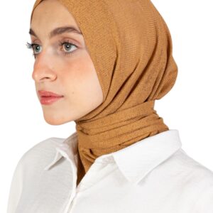 فرح سكارف نسائي مريح من كريب تابايا بتصميم كويتي (عبوة من قطعة واحدة)