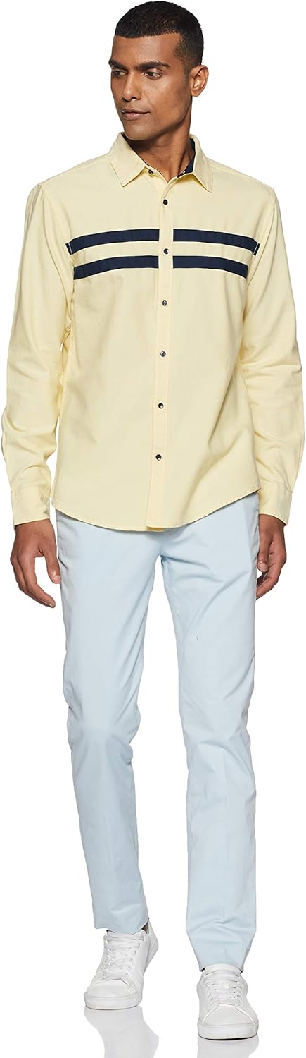 71x9UaZfo4L._AC_SL1500_ قميص كاجوال ضيق سادة للرجال من دايفيرس - الصورة 4