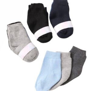 جوارب أطفال – قطن - فوطة مبطنة – مجموعة من 3 ازواج - مريحة ودافئة – مناسبة للأولاد والبنات – من سن سنة إلى سنتين