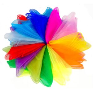 أوشحة رقص من لولاكي، مصنوعة من قماش الحرير، مناسبة للجنسين، تتميز بقماش ناعم مقاوم للتمزق وغير مسبب للحساسية وثابت اللون. مثالية للألعاب والعروض الموسيقية.