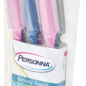 شفرات حلاقة حواجب بيوتي تاتش للنساء من بيرسونا، 4 قطع