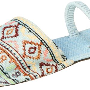 OX womens OX-W-27-Light Blue/Light Blue Slipper