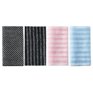 منشفة فرك - منشفة طويلة بوجهين | فرشاة تنظيف الظهر للاستحمام | للرجال والنساء لتنظيف بشرة الظهر والحمام والعناية الشخصية والمنتجعات الصحية والسفر