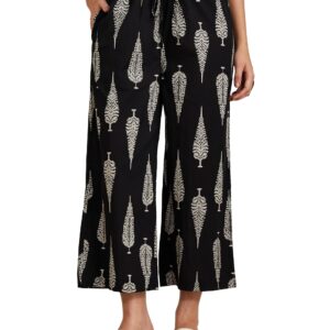 العلامة التجارية امازون - بنطلون بلازو القطن للنساء من ماي اكس