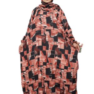 تاليا - إسدال صلاة بتصميم منقوش يناسب وزن من 90 كجم إلى 125 كجم