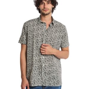DALYDRESS Men Fancy Regular Fit Short Sleeve Cotton Shirt DRMxx002518 Modern