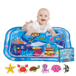 بساط مائي من كوكو بيبي، مصنوع من PVC، مناسب للجنسين من عمر 3 سنوات. يتميز بتصميم مانع للتسرب وسهل التركيب ومعتمد للسلامة. يساعد في تنمية المهارات الحركية للأطفال.