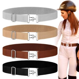 حزام مرن للفروسية 3.8 سم للنساء، لممارسة رياضة ركوب الخيل