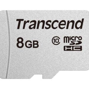 Transcend 8GB microSDHC 300S Class 10 Memory Card with up to 95/45 MB/s (for Smartphones, Digital Camers and Nintendo Consoles) without SD Adapter TS8GUSD300S