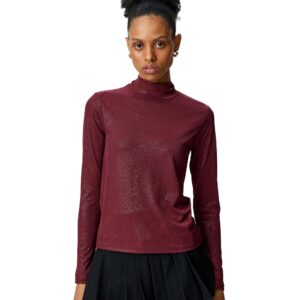 كوتون تيشرت عصري لامع للنساء