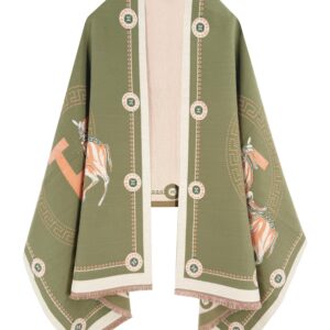 شال باشمينا ملفوف للنساء، وشاح قابل للعكس مناسب كهدية للعطلات، شال شتوي من الباشمينا للنساء فائق النعومة بملمس كشمير للنساء