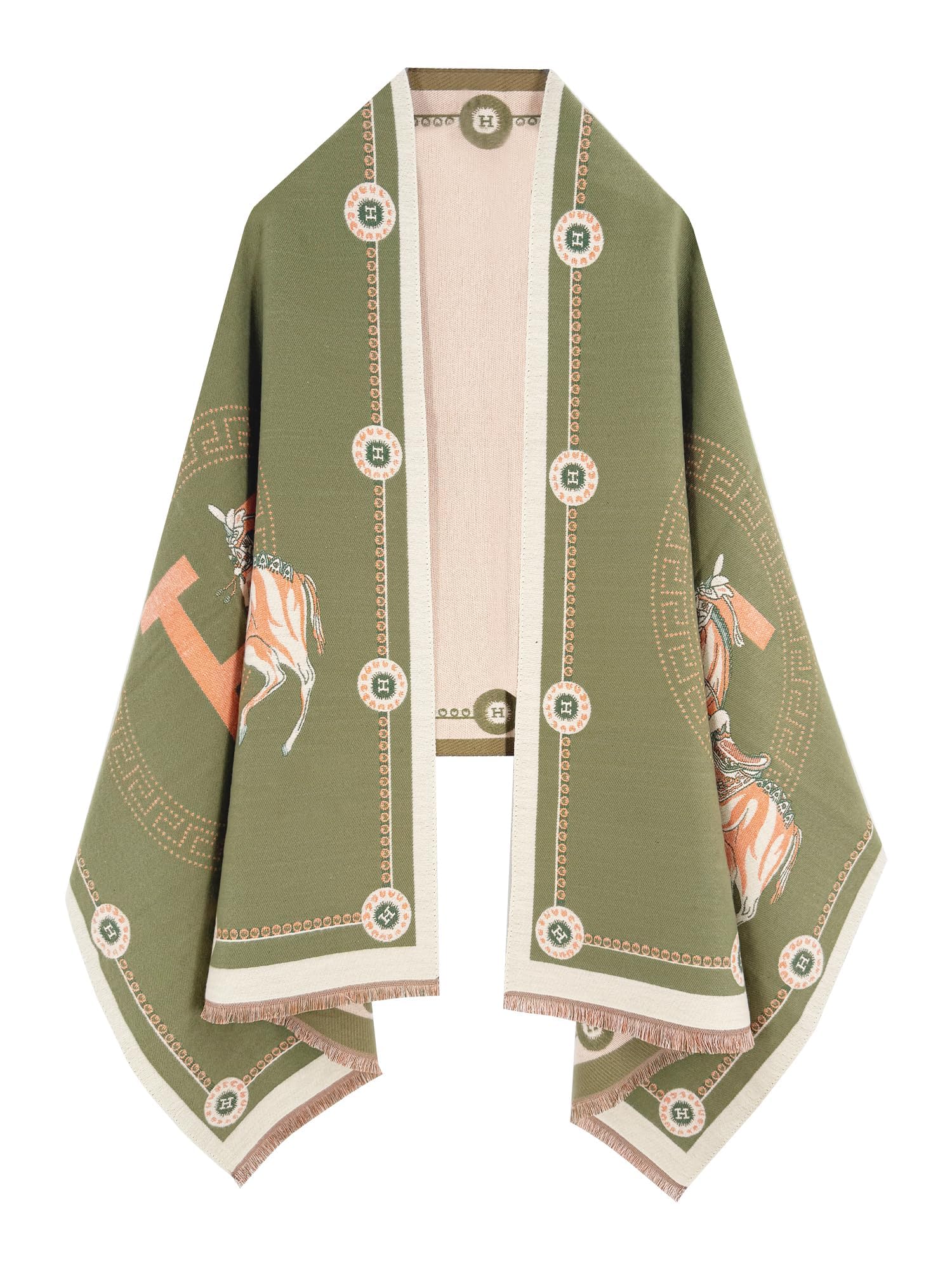 81NY9NppusL شال باشمينا ملفوف للنساء، وشاح قابل للعكس مناسب كهدية للعطلات، شال شتوي من الباشمينا للنساء فائق النعومة بملمس كشمير للنساء