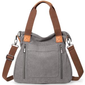 شنطة كتف قماشية للنساء من تيريفي يد متعددة الجيوب كروس كاجوال للعمل كتب بنمط هوبو