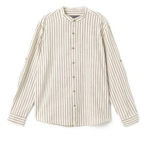 كوتون قميص عصري برقبة ماندرين للرجال