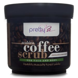 مقشر الوجه والجسم من ارابيكا كوفي لتقشير وتنعيم البشرة بريتي بي 550 مل للجنسين