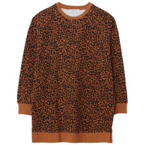 سويت شيرت طويل منقوش مقاس كبير للنساء من ال سي وايكيكي