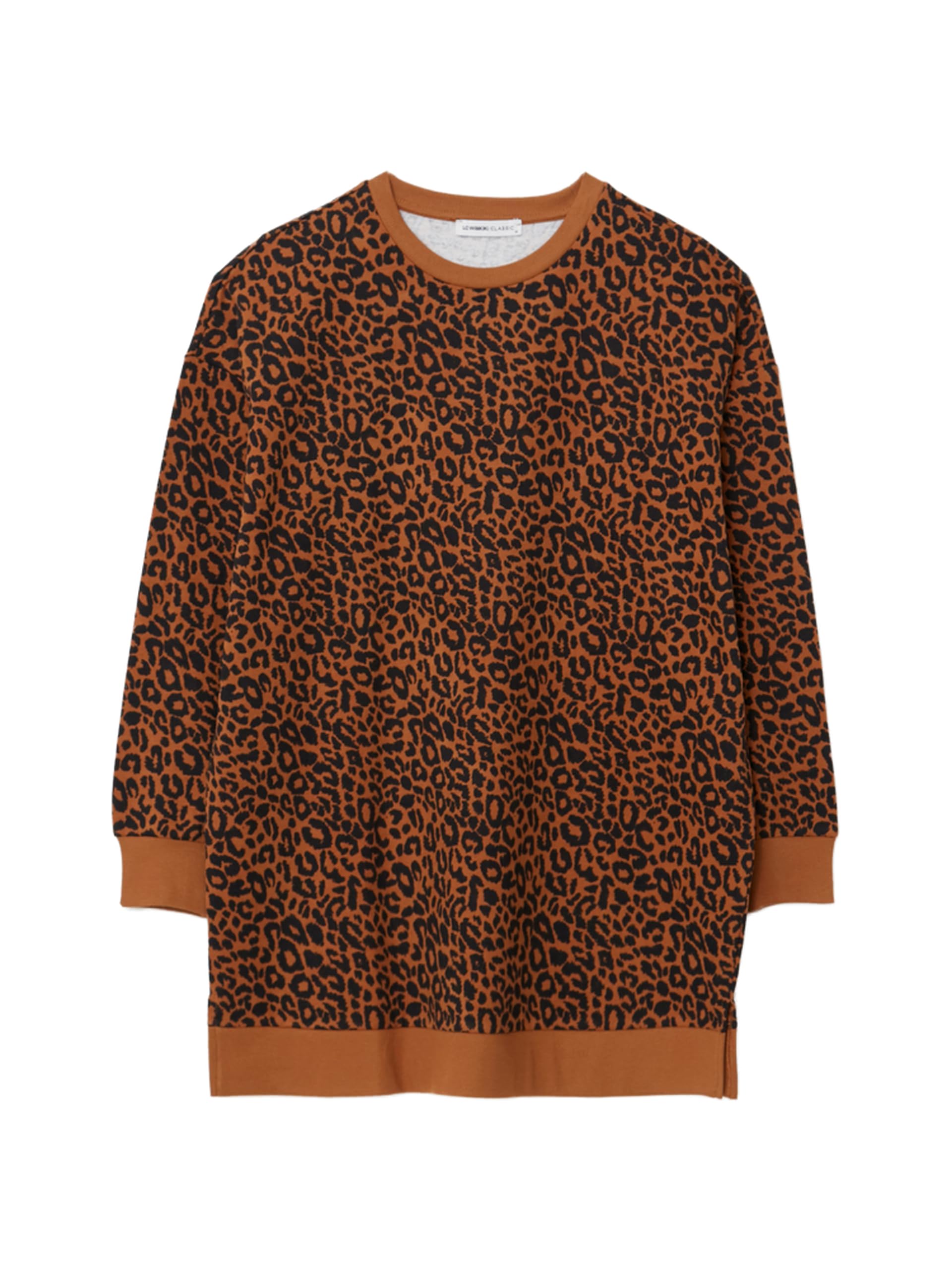 81SwJ1dhKIL سويت شيرت طويل منقوش مقاس كبير للنساء من ال سي وايكيكي