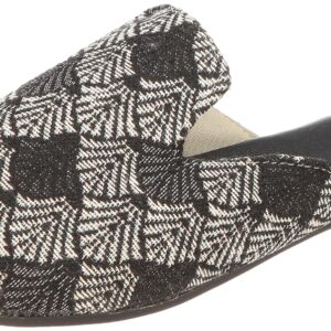 OX womens OX-W-52-Black/White Slipper