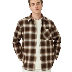 قميص كاروهات عصري للرجال من كوتون