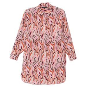 LC واكيكي قميص تونيك منقوش مطبوع للنساء