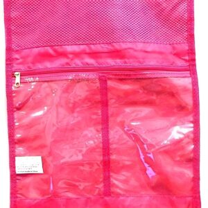 منظم للسفر - شنطة مستحضرات تجميل انيقة معلقة بطبعة حمار وحشي متعددة الالوان للمكياج وادوات النظافة وادوات العناية الشخصية للرجال والنساء مع مساحات تخزين واسعة