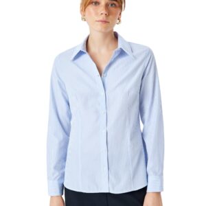 قميص عصري بأكمام طويلة للنساء من كوتون