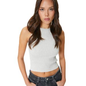 توب كات كلاسيكي مضلع للنساء من كوتون، (قطعة واحدة)