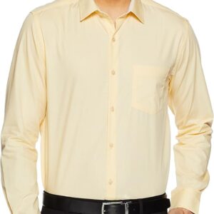 قميص رسمي من القطن بقصة عادية ولون واحد للرجال من دايفيرس(DVF05F2L02-422-40_بيج)