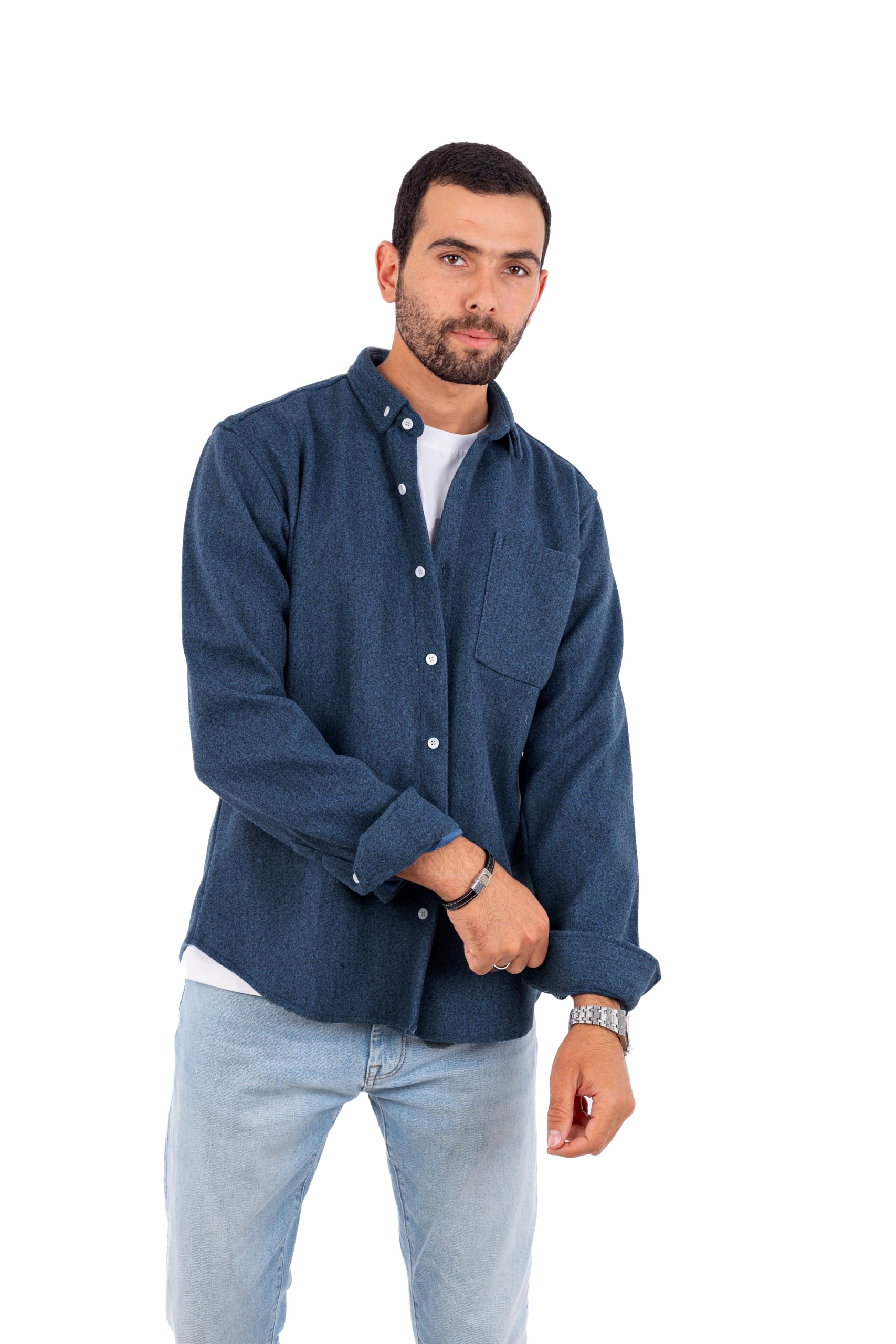 81pEaJimnlL قميص شتوي من الجوخ من وايت ايجل