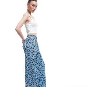 كوتون بنطلون بارجل واسعة للنساء 5SAL40017IK6D5