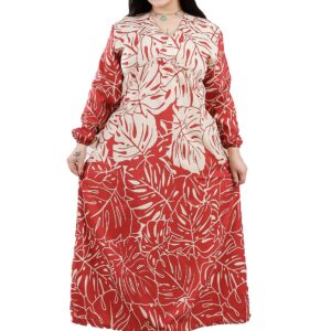 جلابية مشجرة باكمام كلوش للنساء