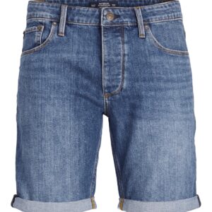 شورت جيريك جيفان للرجال من جاك اند جونز، لون أزرق دينيم، مقاس S، موديل Am 347 Sn، الدنيم
