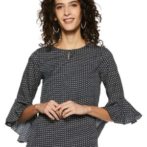 بلوزة موردة بقصة عادية للنساء من ستايلفيل.ان