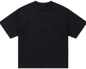 تيشرت من قطن بوليفار ثقيل الوزن بقصة مربعة ومقاس فضفاض للرجال والنساء