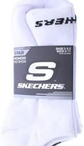 SKECHERS, Women's SOCKS WHITE/TRADITIONAL 9-11 US