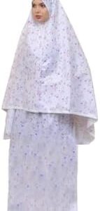 Women Elegant Lovely Loose Comfortable Prayer Sheet Excellent Material Islamic Abaya Collection Prayer Set All Worship Fashion Design Unique Two Color Blue Pink One Size Multi Color