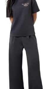 Styli Women Solid Mid Rise Wide Leg Pants -