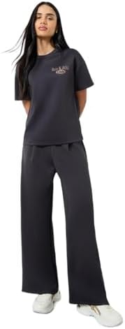 21jyFY1TN-L._AC_SR38 Styli Women Solid Mid Rise Wide Leg Pants -