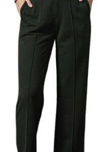 Sassafras Front Darted Stretchable Pants,Olive,XS